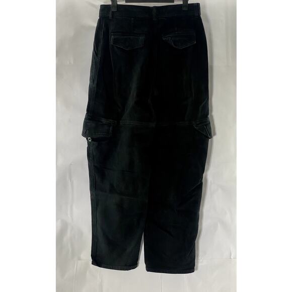 ARITZIA WILFRED FREE Women's Black Solid Cargo Straight-Leg Pants SZ 6 - Picture 2 of 9